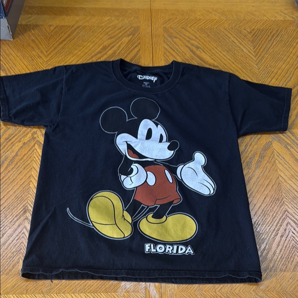 Disney Black Mickey Mouse Kids T-Shirt